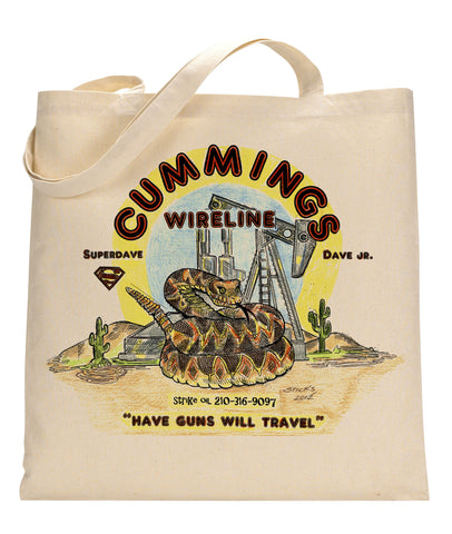 Cummings Wireline Canvas Tote Bag